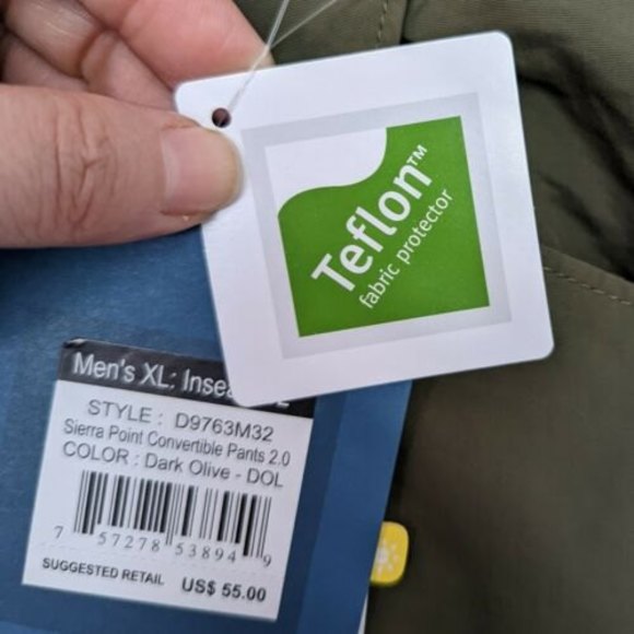 White Sierra, Sierra Point Convertible Pants 2.0, Olive, XL - Picture 7 of 9